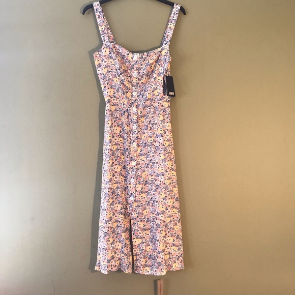 SOLD Reformation Persimmon Dress in Delores - Picture 7 of 7